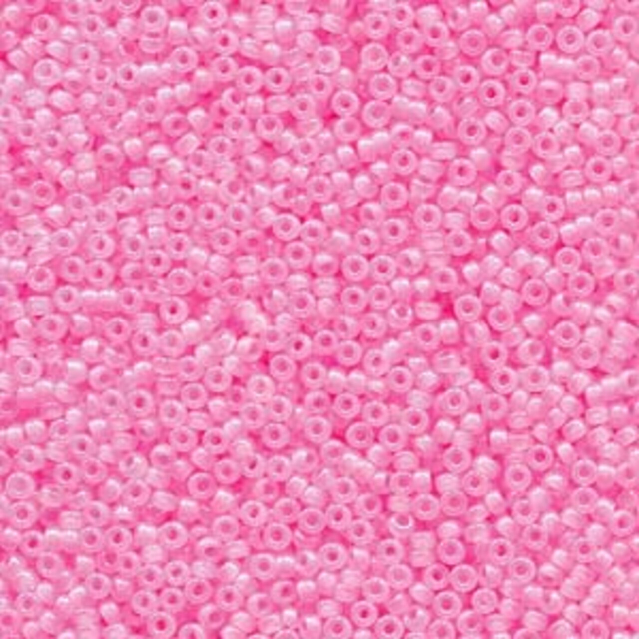 Miyuki 11 Round Seed Bead, 11-518, Baby Pink Ceylon, 13 grams